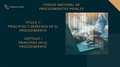 2 Principios En El Procedimiento Código Nacional De Procedimientos