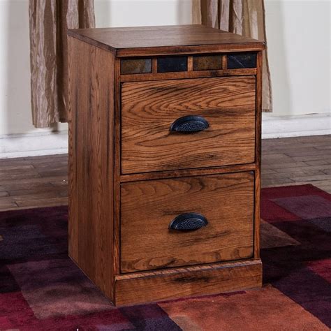 Sunny Designs Sedona Rustic Oak 2 Drawer File Cabinet At