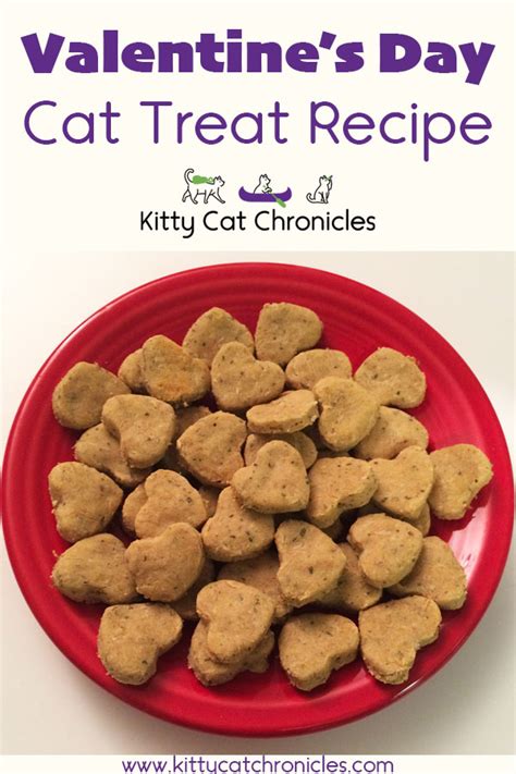 Valentine's Day Homemade Cat Treat Recipe - Kitty Cat Chronicles