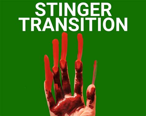 Bloody Hand Stinger Transition Animated Twitch Overlays Spooky