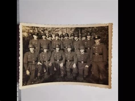 Foto Wk Wehrmacht Soldat Stahlhelm Gruppenfoto Eur