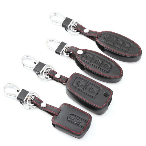 Leather Car Key Cover Case For Nissan Qashqai J10 J11 X Trail T31 T32