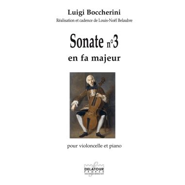 Sonate N3 En Fa Majeur Pour Violoncelle Et Piano