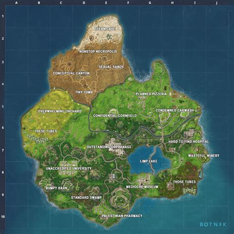 Fortnite map created by robot (Botnik) : r/FortNiteBR