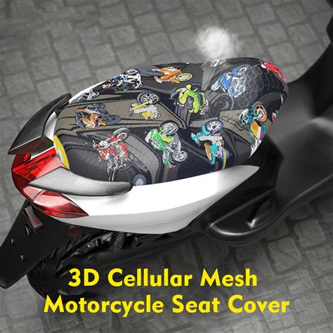 Funda de cojín para asiento de motocicleta protector térmico