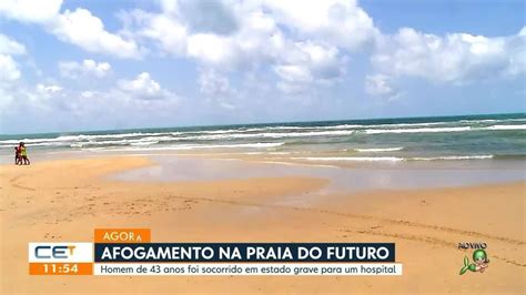 Turista carioca é resgatado em estado grave após se afogar na Praia de