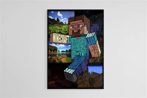 Minecraft Wall Art Minecraft Poster Print Minecraft Art - Etsy