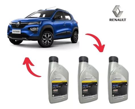 Aceite Sintetico 5w40 Original Renault Kwid 3pzs Cuotas sin interés