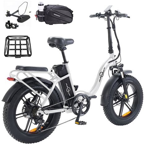 Rower Elektryczny 1500W 45km h 20 4 0 PHNHOLUN S1 PRO Ebike Biały