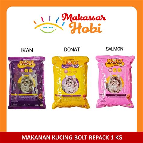 Jual Makanan Kucing Bolt Cat Food Repack Kg Kg Tuna Kibble Ikan