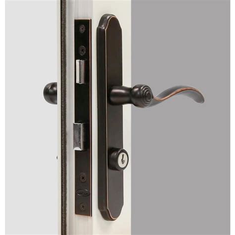 Larson Aged Bronze Storm Door Revere Mortise Latch Set In The Screen Door And Storm Door Hardware