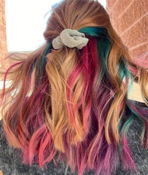 20 Juicy Examples Of Underlayer Hair Color Trend Hair Color Hair Dye