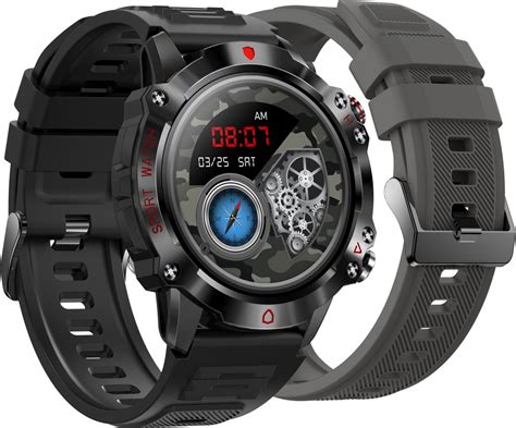 Smartwatch Grijs Smartwatch Heren And Dames Hd Touchscreen Horloge