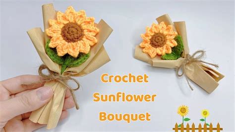 Crochet Sunflower Bouquet How To Wrap Mini Sunflower Bouquet M C