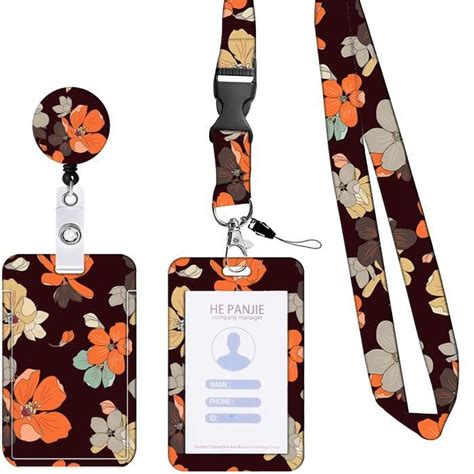 Porte Badge Cordon Tour De Cou Avec Porte Cartes Lanyard Strap Neck