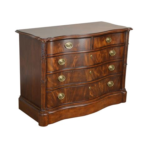 Broyhill 100th Anniversary Collection Serpentine Flame Mahogany Chest