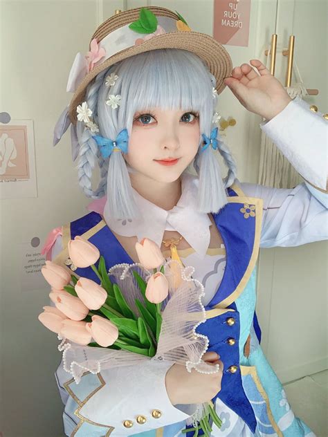 荣小兔头 On Twitter 花时来信💌 神里綾華 神里绫华 Genshin 原神 コスプレ Cosplay