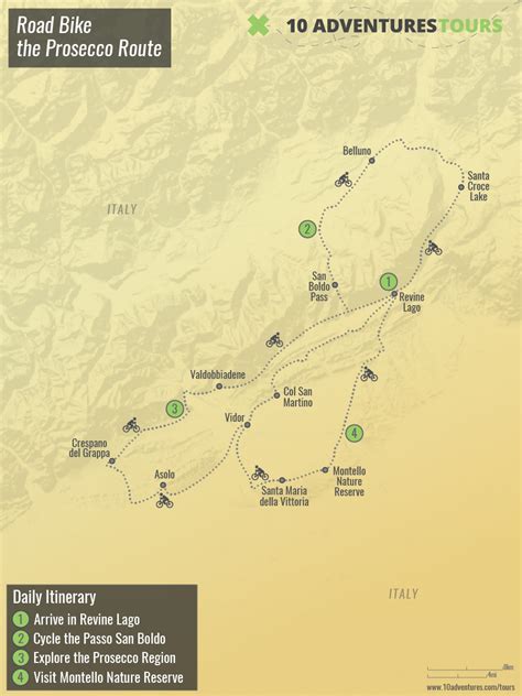 Self Guided Cycling The Prosecco Route Tour 10Adventures