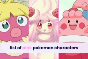 A Complete List of Pink Pokemon - gals that game