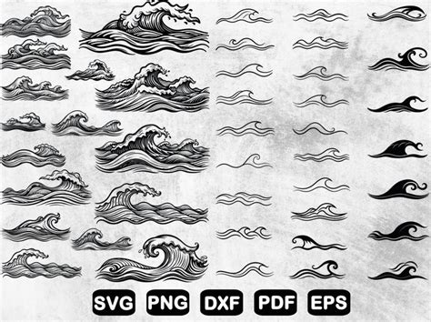 Wave Svg Bundle Waves Svg Bundle Waves Clipart Svg Files For Cricut