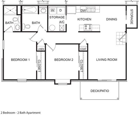 Bluff Apartments Floorplan 1