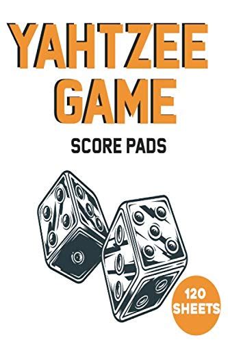 Buy Yahtzee Game Score Pads 120 Small Size Score Sheets For