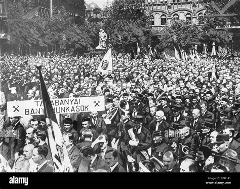 Demonstration against treaty trianon hi-res stock photography and ...