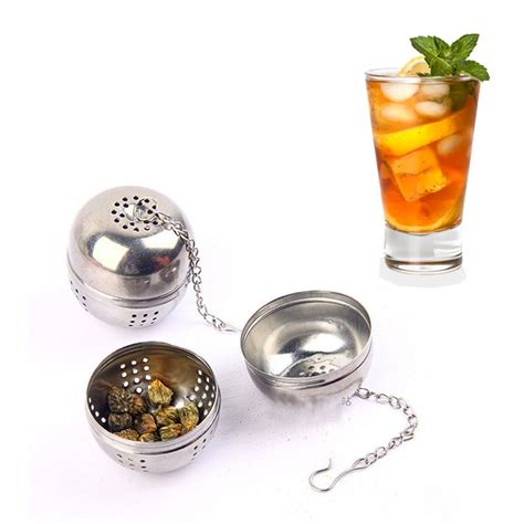 Stainless Steel Ball Tea Infuser Mesh Filter Strainer Loose Leaf Spice