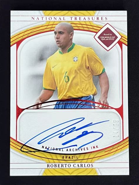 2022 National Treasures Road To World Cup Roberto Carlos Archives Ink