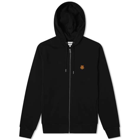 Kenzo Tiger Crest Full Zip Hoodie Black End