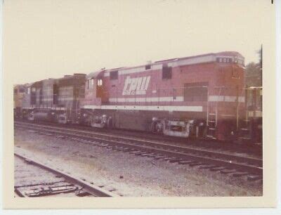 1970s Toledo Peoria Western Railroad Locomotive Photo 801 Alco C424