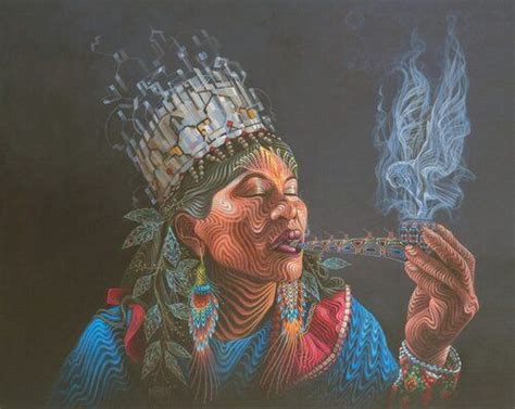 Art By Luis Tamani Shaman Art Ayahuasca