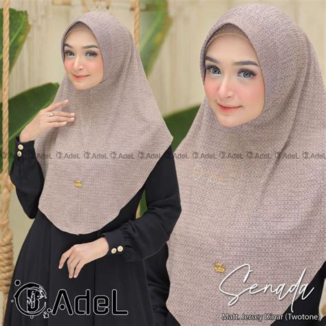 Jual Jilbab Khimar Instan Simple Senada Ori Adel Hijab Shopee Indonesia