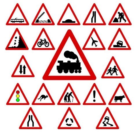 Download Free Vector Traffic Signs and Symbols 01 - Free Vector Symbols