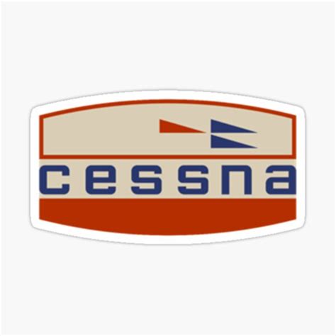 Cessna Vintage Logo Classic T Shirt Sticker By LuiseSchmidt Redbubble