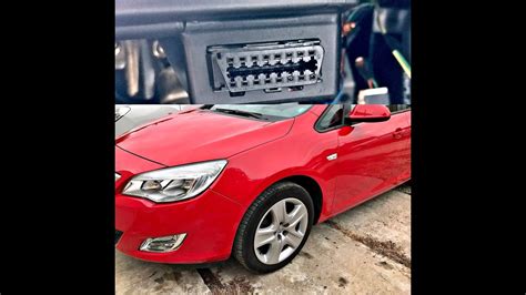 Opel Astra J 2011 Obd2 Port Location Youtube