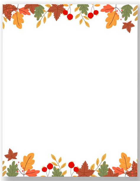 Free Printable Fall Page Borders — Gathering Beauty Thanksgiving