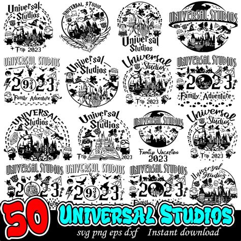 Universal Studios logo 2023 Bundle, Universal Studios art png bundle ...