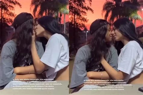 Filha caçula de Simony se declara para namorada vídeo de beijão