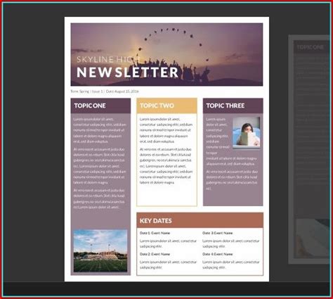 Free Newsletter Templates In Microsoft Word Templates-1 : Resume Examples