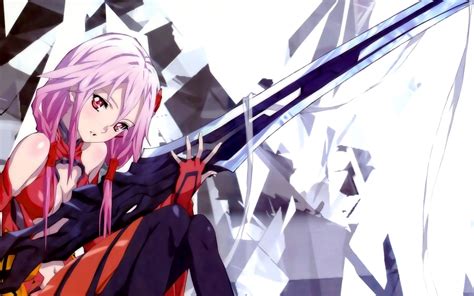 Yuzuriha Inori Dress Anime Girls Pink Hair Redjuice Guilty Crown