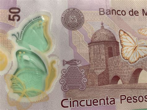 Mexico Peso Mexican Currency Note Cincuenta Pesos Banknote Jose