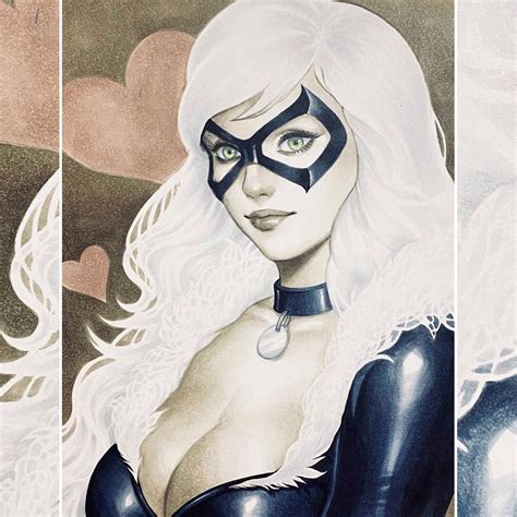 Weijic Posted On Their Instagram Profile “felicia Hardy Aka Black Cat On Japanese Shikishi