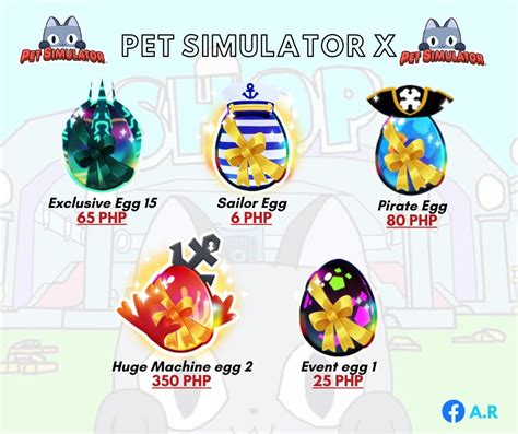 PET SIMULATOR X EGGS | PSX EGGS, Video Gaming, Gaming Accessories, In ...