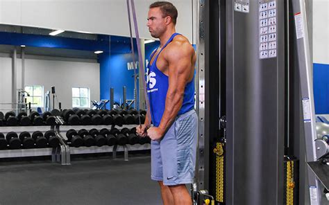 Overhead Tricep Extension With Resistance Band