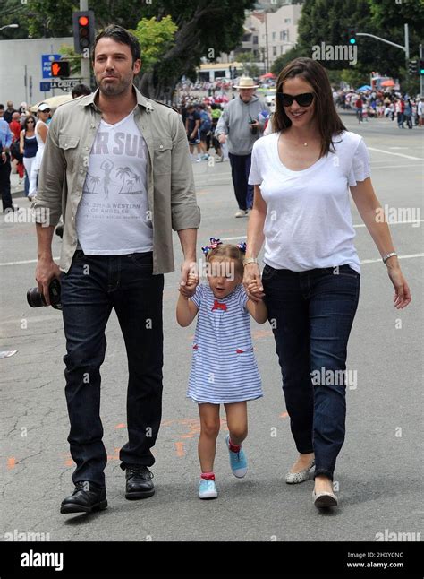 Ben Affleck Jennifer Garner And Daughter Seraphina Affleck Seen During The Pacific Palisades