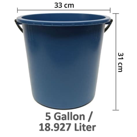 1 6 Gallon Plastic Pail Bucket Baldi Air Bakul Tong Mop Water