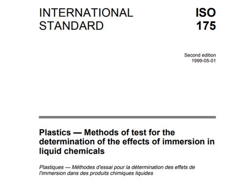 Uji Perendaman Plastik Iso Dalam Standar Pdf Bahan Kimia Cair