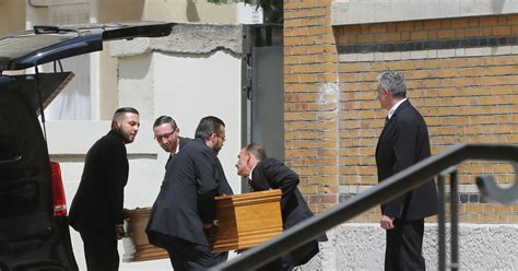 Obsèques de Ludovic Chancel le fils de Sheila en l église Notre dame