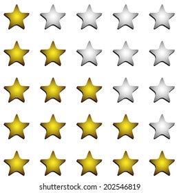 Five Stars Ratings Stock Vector Royalty Free Shutterstock